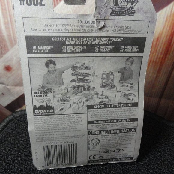 Hot Wheels FORD bad Mudder Race truck~Baja Racing~NOS~98 edition Detailed - Picture 5 of 5